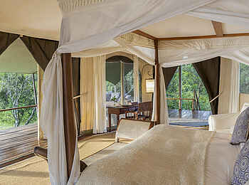 Ngare Serian Camp: Gästezelt Innenansicht