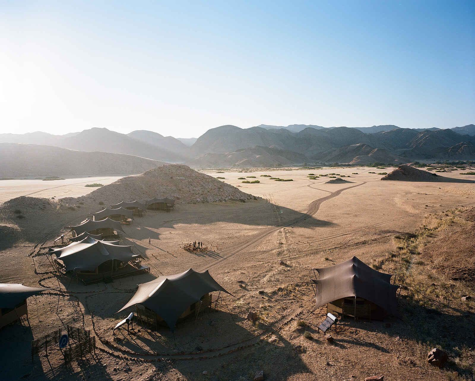 Hoanib Valley Camp: Luftbild Hoanib Valley Camp: Luftbild