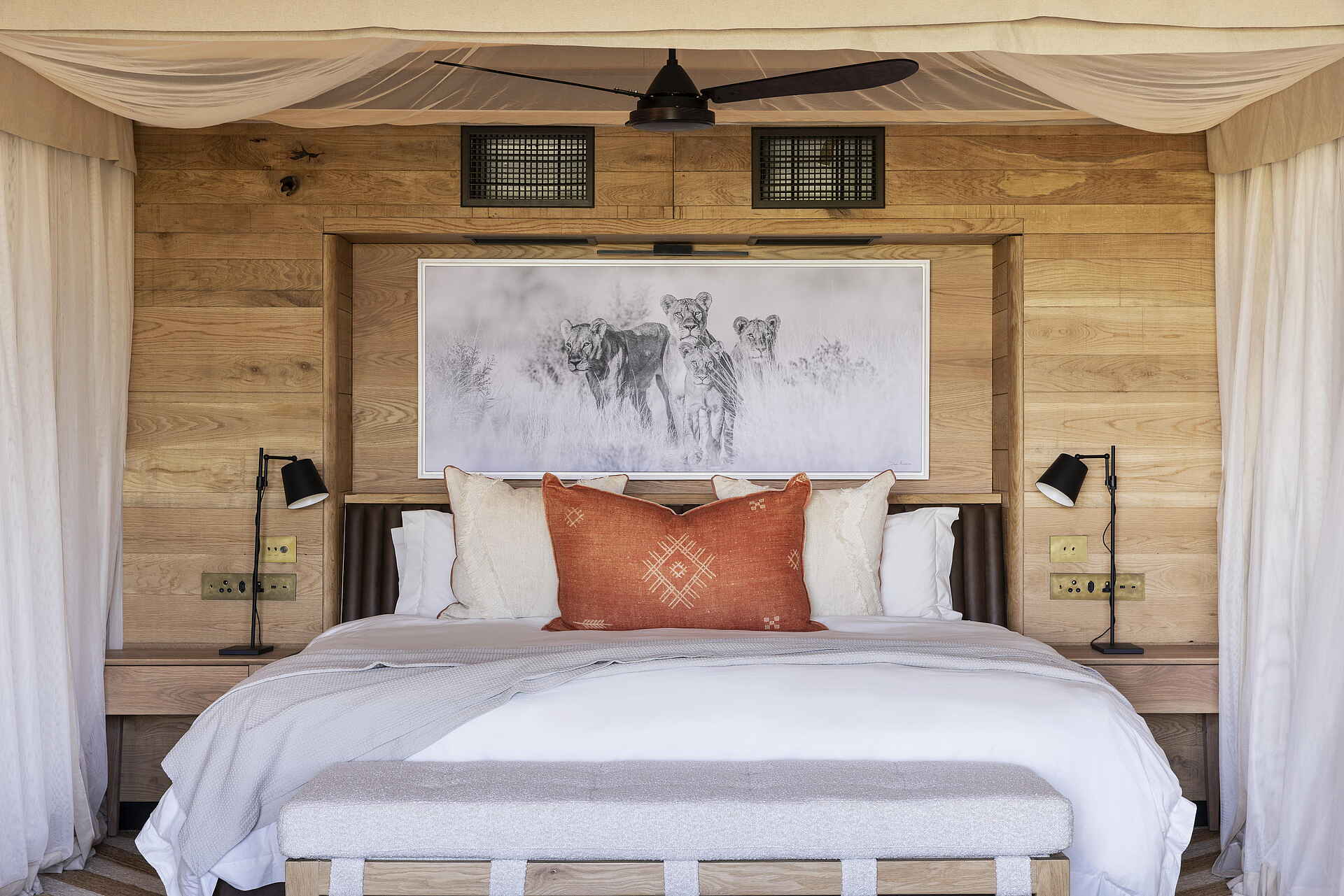 Chitabe Camp: Standard Tent Doppelbett