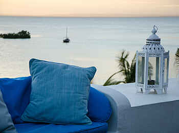 Ibo Island Lodge: Sky Bar mit bei Sonnenuntergang