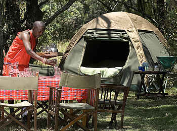 Kicheche Valley Camp: Der Tisch wird gedeckt Kicheche Valley Camp: Der Tisch wird gedeckt