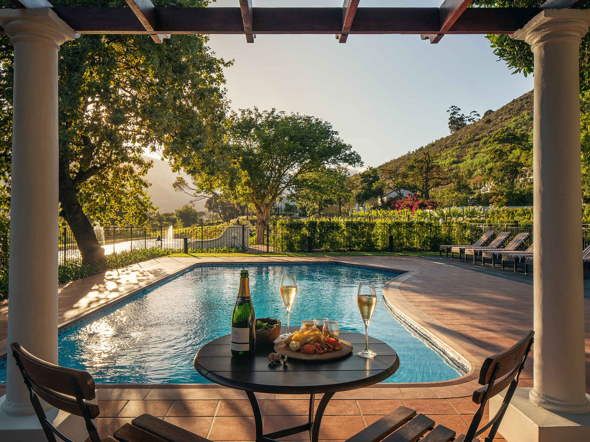 Leeu Estates: am Swimmingpool