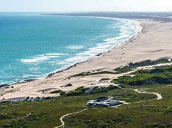 Morukuru Beach Lodge: Die Lodge aus der Vogelperspektive Morukuru Beach Lodge: Die Lodge aus der Vogelperspektive