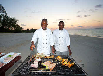 Vamizi Island: Strandbarbecue