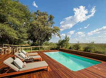 Camp Moremi: Der Pool Camp Moremi: Der Pool