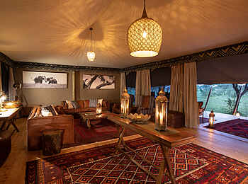 Mara Expedition Camp: Blick aus der Lounge nach draußen