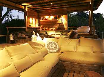 Vumbura Plains Camp: In der Lounge