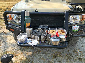 Bushman Plains Camp: Kaffeepause Bushman Plains Camp: Kaffeepause