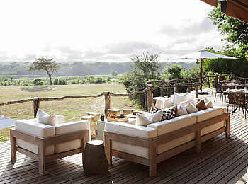 MalaMala Sable Camp: Terrasse der Hauptlodge
