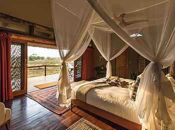 Amber River Camp: Blick aus dem Doppelzimmer Amber River Camp: Blick aus dem Doppelzimmer