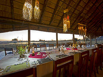 Camp Hwange: Offener Speisesaal