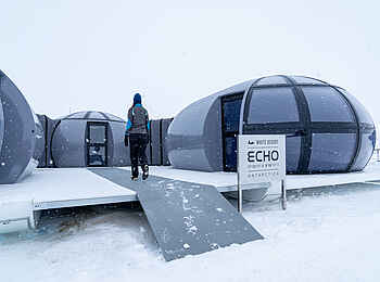 Echo Base Camp: Eingang zum Zentralbereich