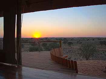 Rooiputs Lodge: Sonnenuntergang