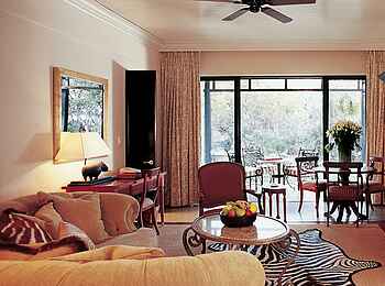 The Royal Livingstone: Luxury Suite - Lounge und Veranda The Royal Livingstone: Luxury Suite - Lounge und Veranda