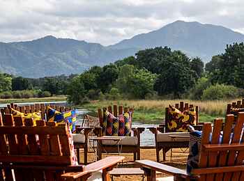 Time + Tide Chongwe Camp: Lagerfeuerplatz mit Aussicht
