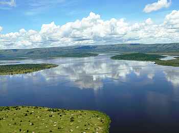 Ruzizi Tented Lodge: Der Ihema-See im Akagera Nationalpark