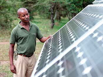 Karen Blixen Camp: Solarpanelen Karen Blixen Camp: Solarpanelen