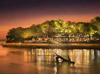 Lolebezi Lodge: Abendstimmung