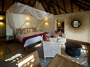 Mfuwe Lodge: Schlafraum