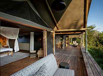 Sable Alley Camp: Gästeterrasse Sable Alley Camp: Gästeterrasse