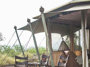 Shu'mata Camp: Außenlounge Shu'mata Camp: Außenlounge