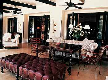 The Royal Livingstone: Lounge und Veranda The Royal Livingstone: Lounge und Veranda