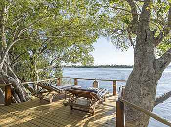 Tongabezi Lodge: Veranda des River Cottage