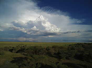 Wayo Manyara Green Camp: Gewitter über Lake Manyara