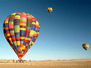 Wolwedans Boulders Camp: Ballonstart