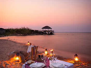 Blue Zebra Island Lodge: Sonnenuntergang