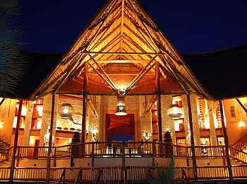 David Livingstone Safari Lodge: Blick auf die Rezeption David Livingstone Safari Lodge: Blick auf die Rezeption