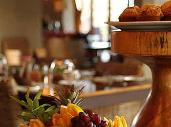 Thanda Safari Lodge: Frisches Obst griffbereit Thanda Safari Lodge: Frisches Obst griffbereit