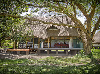 Baker's Lodge: Schilfgedecktes Gästsehaus Baker's Lodge: Schilfgedecktes Gästsehaus