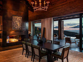 Delaire Graff Estate: Der Essbereich der Villa Delaire Graff Estate: Der Essbereich der Villa