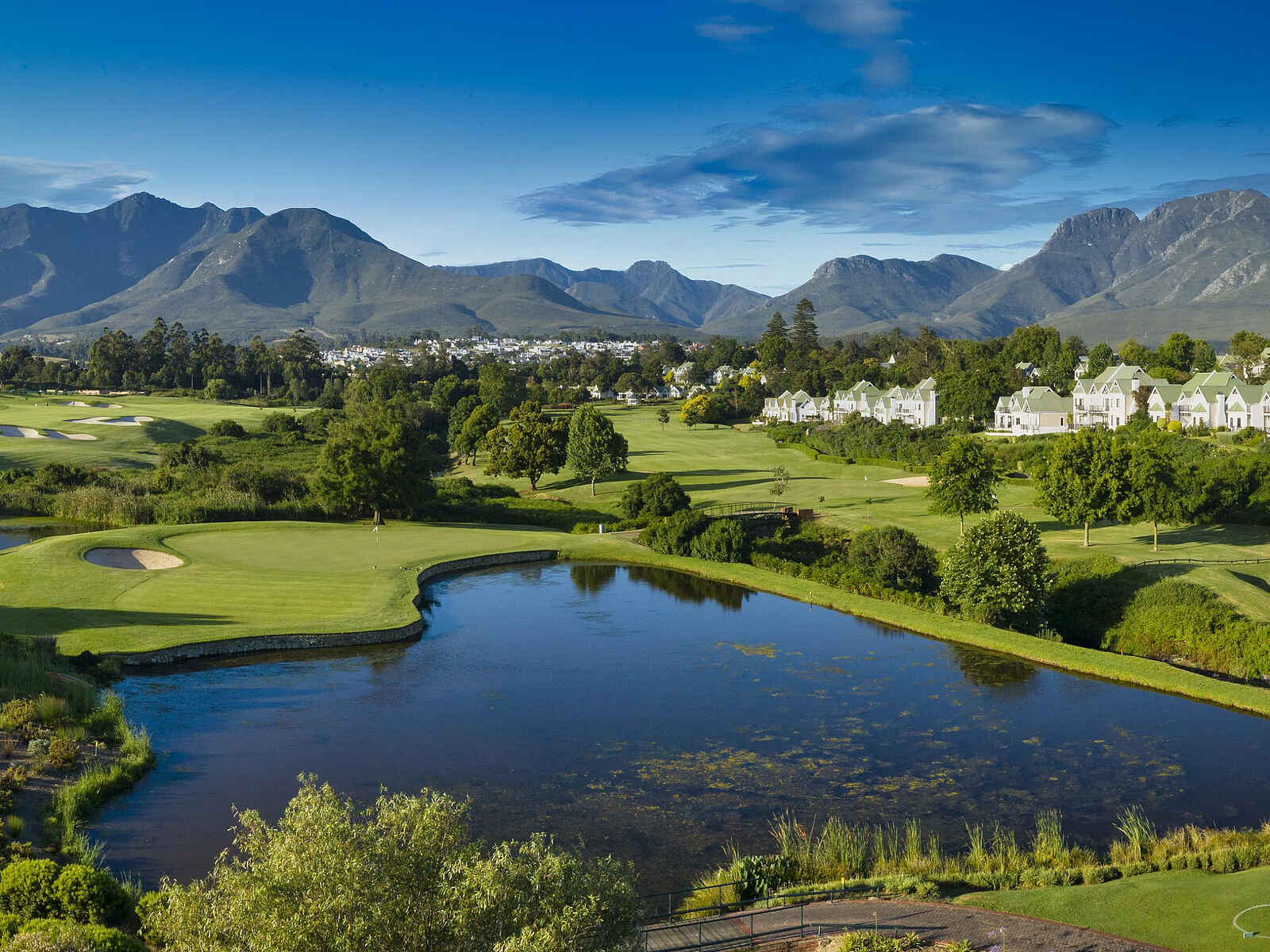 Fancourt Montagu Golfplatz: Vogelperspektive Fancourt Montagu Golfplatz: Vogelperspektive
