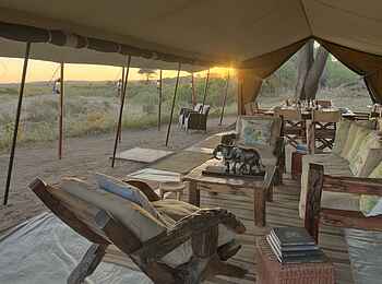 Kichaka Expeditions: Lounge im Basiscamp