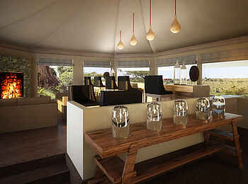 Lemala Kuria Hills: Kaminfeuer