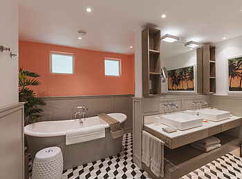 LUX Grand Gaube: Deluxe Suite Bad LUX Grand Gaube: Deluxe Suite Bad