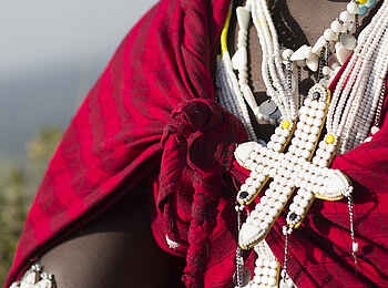 The Highlands Camp: Schmuck eines Massai-Guide