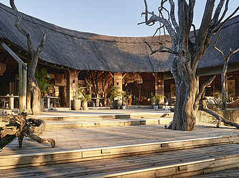 Victoria Falls River Lodge: Der Zentralbereich