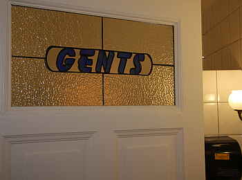 Hotel Eberwein: Badezimmertür Männer Hotel Eberwein: Badezimmertür Männer