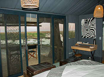 Linyanti Tented Camp: Im Gästezelt Linyanti Tented Camp: Im Gästezelt