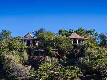 Ol Seki Hemingways Mara: Die Gästezelte von außen