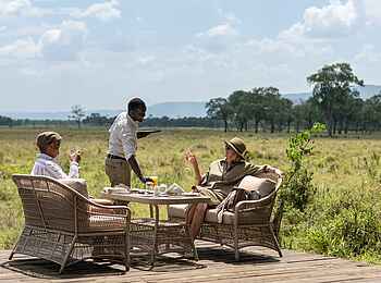 Paradise Plains Camp: Terrasse