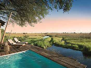 Duba Plains Camp: Blick vom privaten Deck