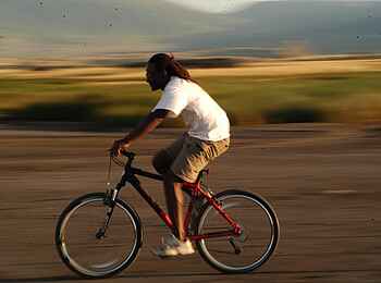 Lake Natron Camp: Unterwegs mit dem Fahrrad