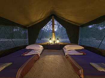 Luangwa Bush Camping: Zwei Einzelbetten