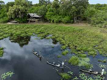 MmaTsebe Tented Camp: Mokorofahrt auf dem Mbudi River