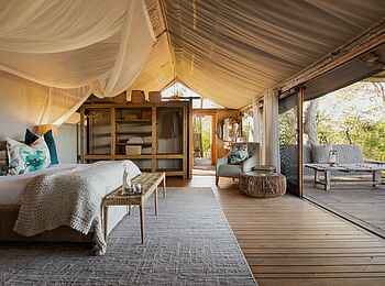 Sable Alley Camp: Zeltinneres Sable Alley Camp: Zeltinneres