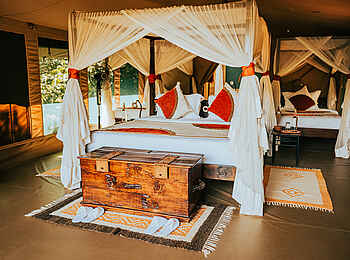 Soroi Mara Bush Camp: Schlafbereich Familiensuite